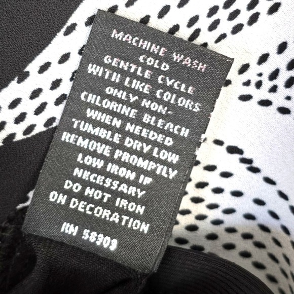 Slim Factor Women's M Shawl Tank Top Floral Black White Party Special Occasion - Picture 4 of 7